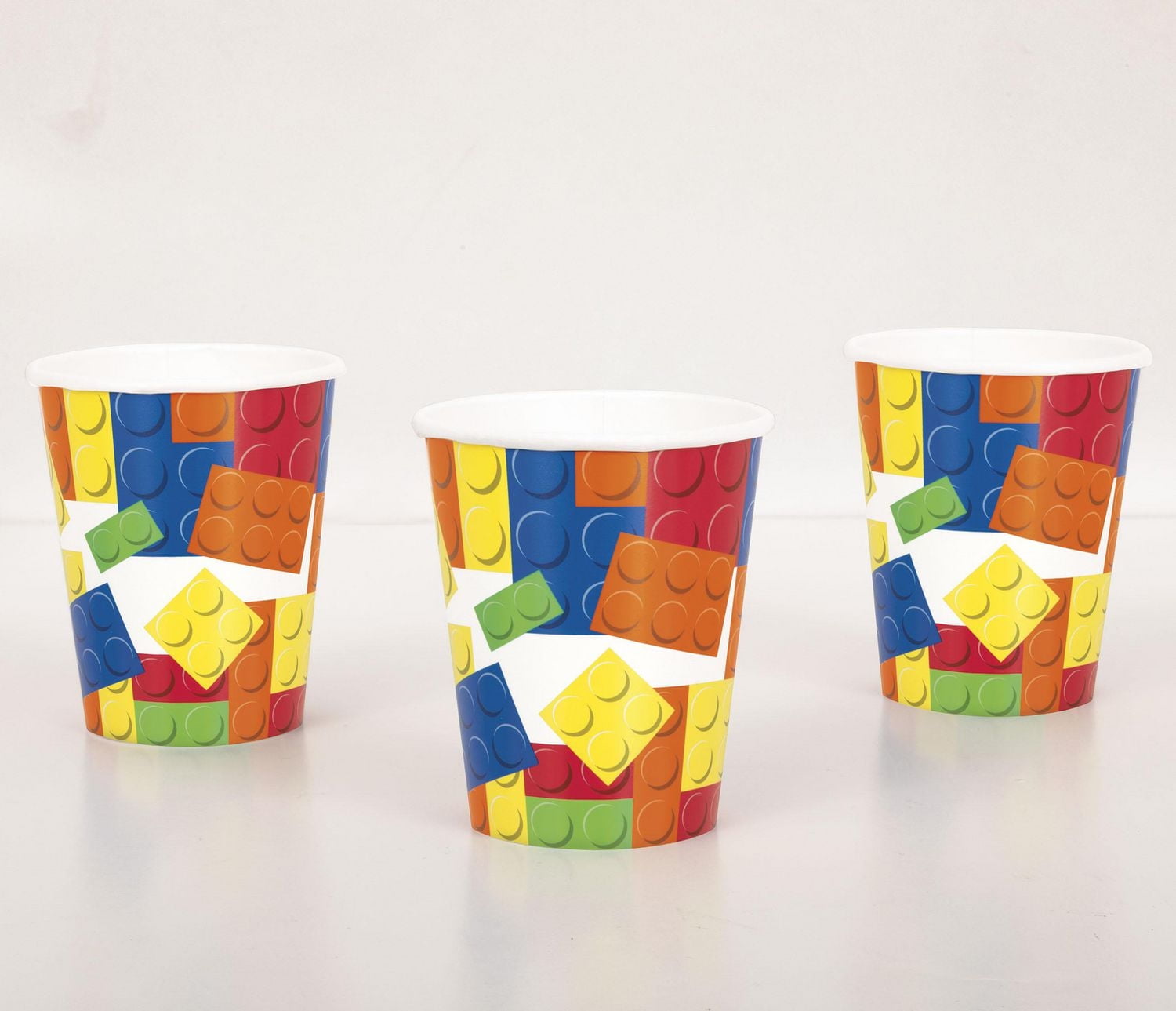 Building Blocks 9oz Paper Cups, 8ct, 9oz/266ml