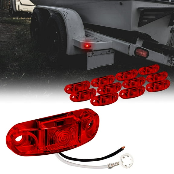 Kit de Luces Marcadoras para Remolque TRUE MODS 12 unidades LED Rojo 2.5"