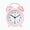 Pink, variant on AllWays Plaza Kids Alarm Clock - Double Bell Classic Home Cute Battery Operated Analog Mini Round Bedside Desk Alarm Clock - Pink
