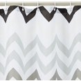 thumbnail image 2 of Fabric Shower Curtain - 72 x 72 Inch, Gray Ombre Chevron, 2 of 5