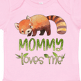thumbnail image 4 of Inktastic Mommy Loves Me Cute Red Panda Boys or Girls Baby Bodysuit, 4 of 5