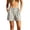 Beige, variant on Cotton Linen Shorts for Women Low Waisted Tailored Pleated Business Casual Work Shorts Lightweight Breathable Beach Bottoms with Pockets