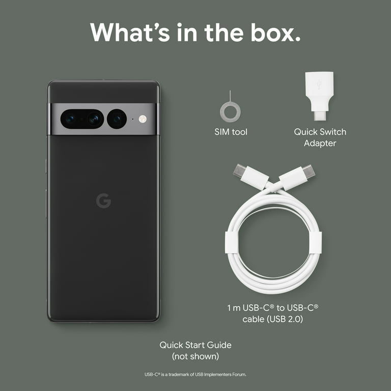 AT&T Google Pixel 7 Pro 256GB Obsidian - Walmart.com