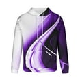 thumbnail image 4 of Sudadera con capucha para hombre, estilo casual, con cuello redondo, estampado, manga larga, blusa de poliéster, 4 of 6