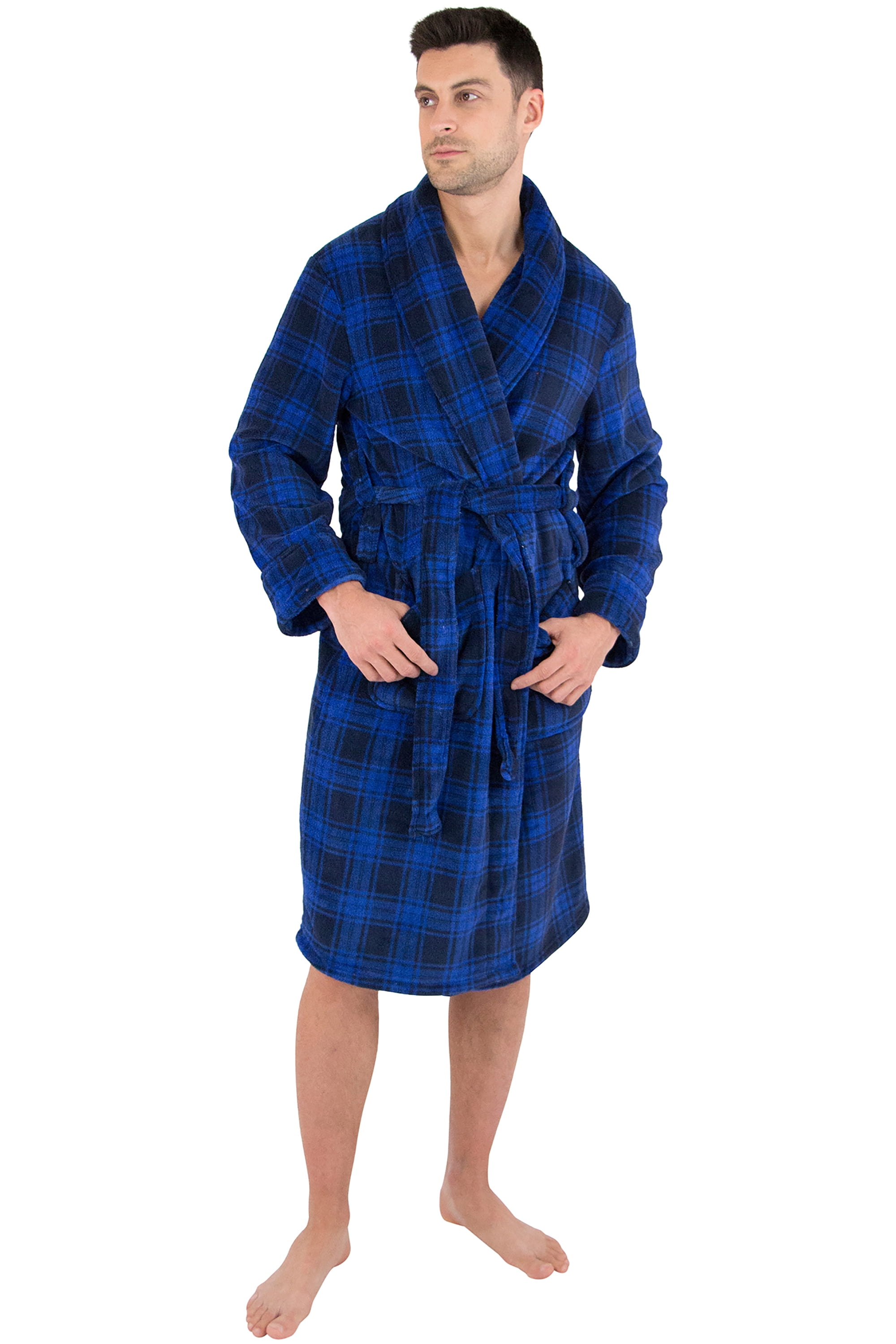 Tommy Bahama Men's Soft Plush Robe Navy Size L/XL
