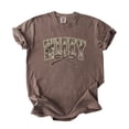 thumbnail image 7 of Wifey Camo Varsity Letter T-Shirt for Women - Coquette Bow Graphic Tee - Camouflage Wife Shirt Espresso Shirt Adult 2XL, 7 of 7