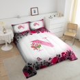 thumbnail image 4 of Erosebridal Letter Initial Bedding Twin Comforter Set,Monogrammed Personalized Down Comforter,Flower Decor,Reversible,Lightweight,2-Piece, 4 of 8