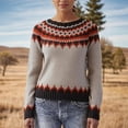 thumbnail image 2 of Bovemsi Womens Sweaters Pullover Fall Winter Casual Loose Long Sleeve Knitted Tops Cute Sweaters, 2 of 5