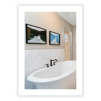 LED Side-Lighted Bathroom Vanity Mirror: 20" wide x 28" tall - Commercial Grade - Rectangular - Wall-Mounted