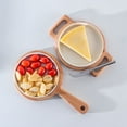 thumbnail image 3 of Teca Collection Wooden Serving Tray with White Porcelain Platter 23x17x3cm, 3 of 6
