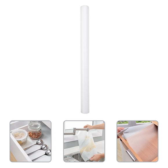 WHAMVOX Dustproof Cabinet Liner Shelf Liner White Oil Proof Easy to Clean 1Pack