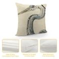 thumbnail image 4 of SHANXI Pillow Covers  Double Sided Decorative Couch Cushion Cover for Throw Pillows Linen Square Watercolor Heron Pillowcase 18x18in, 4 of 5