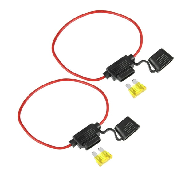 2 Set DC 32V 16 Gauge Car Inline ATC  Blade Style Inline Fuse Holder with 20A Fuses
