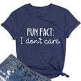 thumbnail image 2 of Fun Facy I Don't Care Graphic Tees for Women Summer Casual Short Sleeve Crewneck Funny Saying T Shirts, 2 of 3