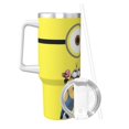 thumbnail image 2 of Yiaed Minions Imprimé 40oz Contenant Isotherme à Double Paroi en Acier Inoxydable Tasse de Voyage Isolée sous Vide avec Poignée Aventure Réutilisable, 2 of 8