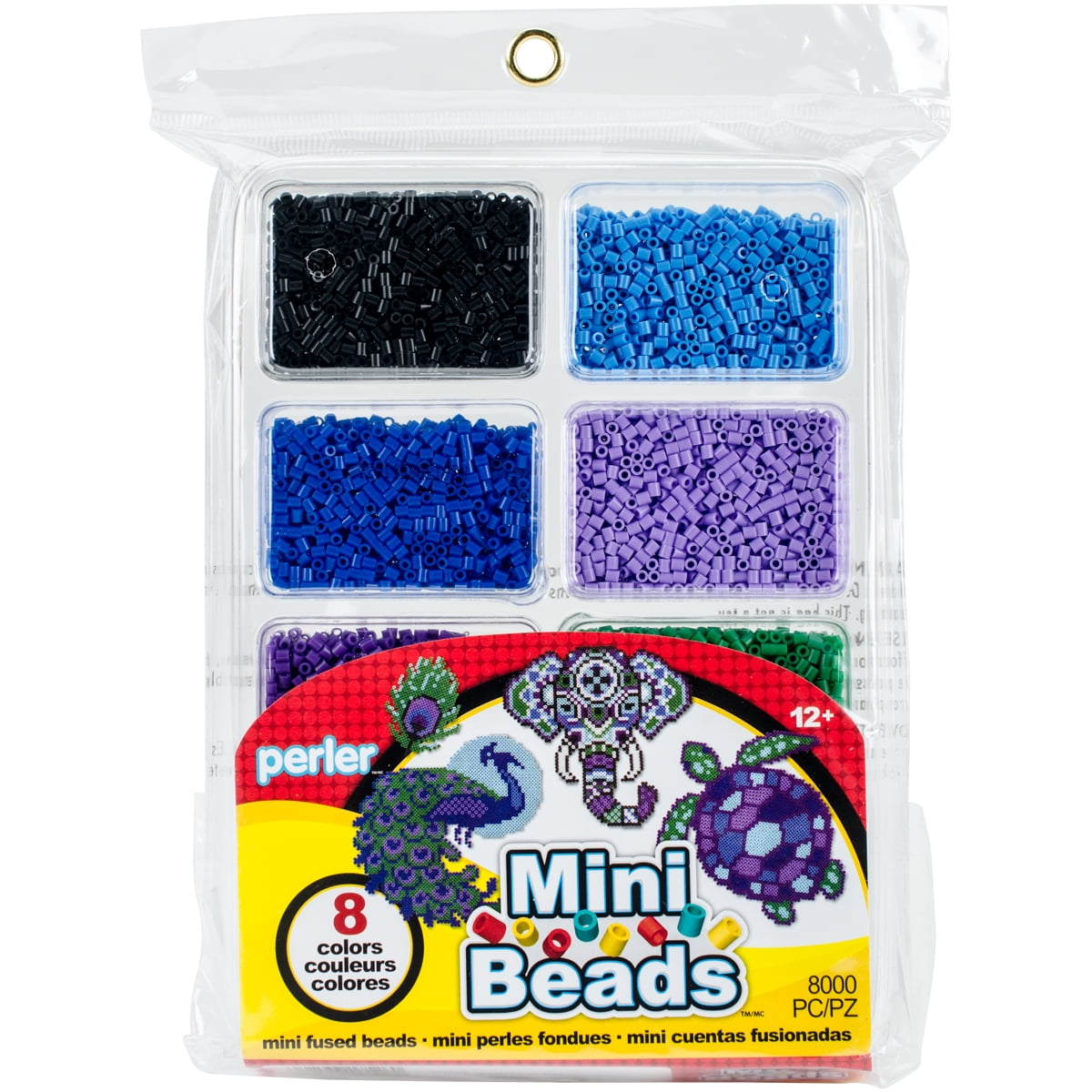 Perler Mini Beads Fused Bead Tray 8,000/Pkg-Cool