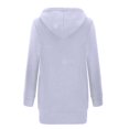 thumbnail image 3 of Camiseta de manga larga de moda para mujer, blusa sólida de otoño, cárdigan con capucha, abrigo con cremallera y bolsillo, Tops Fridja  BV0+5445, 3 of 7