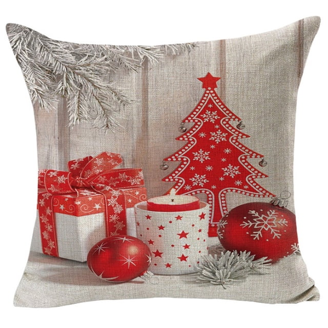 Billuyoard Funda de cojín de Navidad, decoración navideña para el hogar, sofá decorativo, funda de almohada, asiento, coche, decoración del hogar, Decoración del hogar YMD116-5 Billuyoard HA001499-05