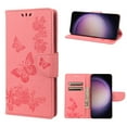 thumbnail image 1 of SaniMore for Samsung Galaxy S23 Plus Case with Wrist Strap, Butterfly Embossed Magnetic Card Slot & Cash Bag Shockproof PU Leather Flip Folding Wallet Kickstand for Samsung S23 Plus, Pink, 1 of 7