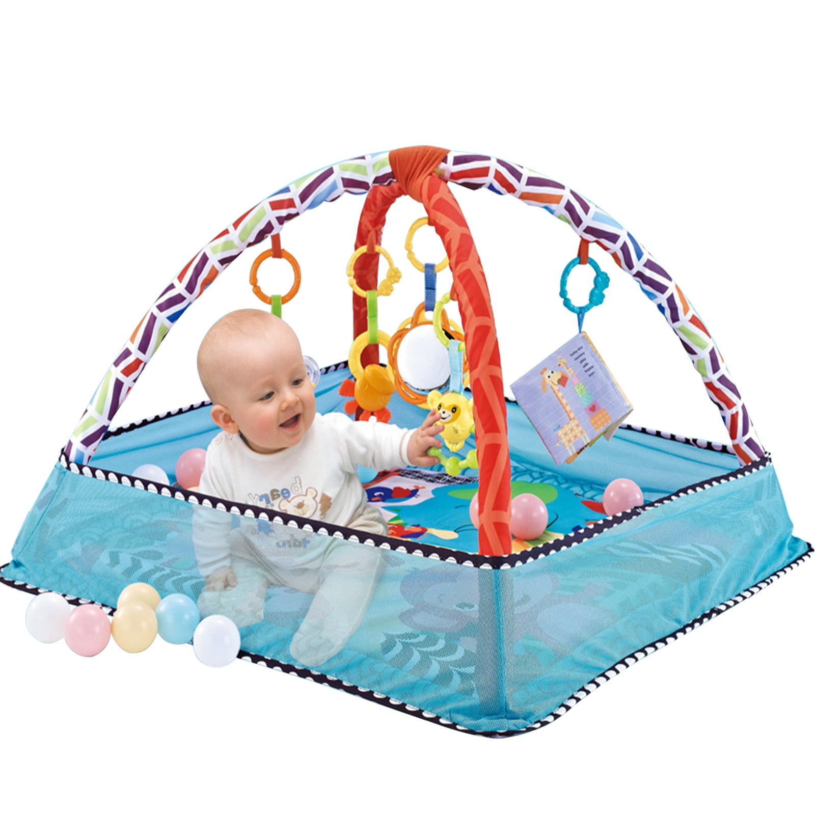 Baby Tummy Time Gym and Infant Play Mat for Newborn StageBased Developmental Activity Gym for