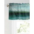 thumbnail image 6 of Valances for Windows Abstract Street Art Rod Pocket Cafe Window Treatments Valance Curtains for Kitchen Bathroom Laundry Basement Windows 60"x18", 6 of 9