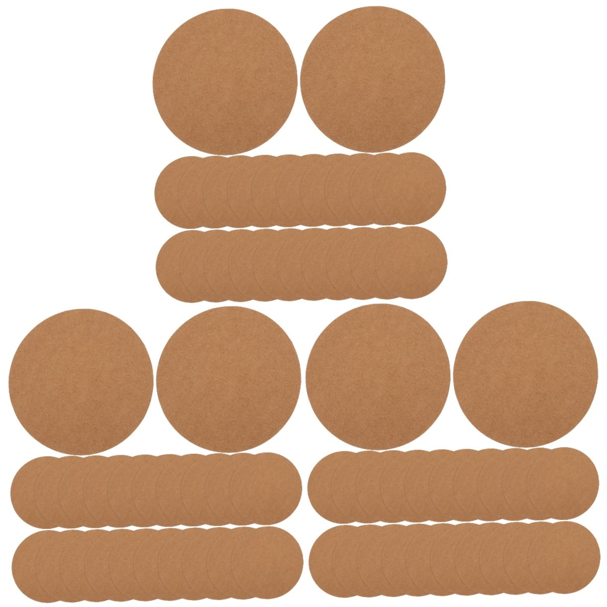 FRCOLOR 120 Sheets  of Round Graffiti Cardboard Diy Painting Blank Paperboard Drawing Hardboards