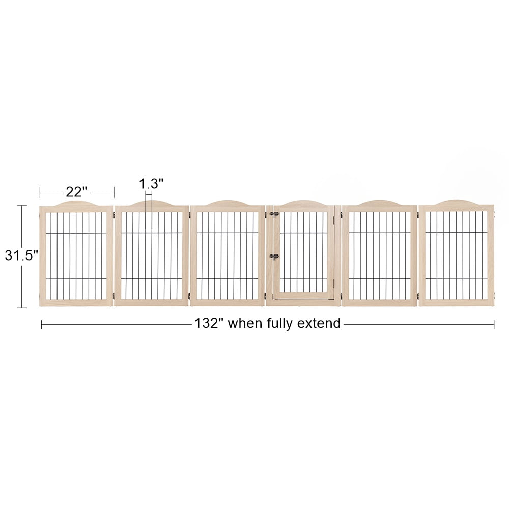 Unipaws 132" Extra Wide Dog Gate and Pet Playpen