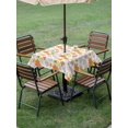 thumbnail image 5 of Square Outdoor Tablecloth with Umbrella Hole Maple Leaves Outside Table Cloth Waterproof Patio Table Cover Fall Rustic Orange Falling Leaf Plants Zipper Tablecloths for Picnic Camping 60x60 Inch, 5 of 8