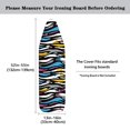 thumbnail image 5 of HELLHERO Iron Board Cover Polyester Fabric Colorful Zebra Stripes Non-Slip Washable Ironing Board Covets for Mom Wife Gifts for Household Items, 5 of 5