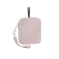 thumbnail image 2 of Dongrere Mini Silicone Makeup Case, Portable Zipper Cosmetic Holder with Wrist Strap, Portable Makeup Bag Coin Purse for Women Men, 4x4.6 Inch, Beige, 2 of 6