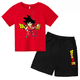 thumbnail image 4 of Conjunto de 2 camisetas de Dragon Ball para niños, camiseta de manga corta de verano para niños y niñas, camiseta informal de manga corta, ropa para niños, 4 of 5