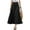 Black, variant on ZANZEA Women Casual Daidy High Waist Loose Swing Hem Pleated Skirts Dress