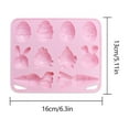 thumbnail image 3 of Easter Silicone Molds for Chocolate, Easter Egg Bunny Rabbit Basket Flower Shape Candy Chocolate Molds for Baking Rabbit Jello Cookie Ice Cube Candle Mould for Cupcake Decorations, 3 of 5