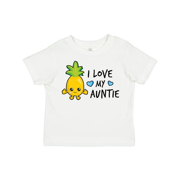 Inktastic I Love My Auntie with Pineapple Boys Toddler T-Shirt