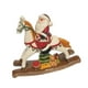 thumbnail image 5 of Adorno de caballo mecedor, decoración navideña, decoración de mesa tradicional hecha a mano, estatua de caballo para dormitorio, chimenea, mesa Con santa, 5 of 8