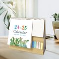 thumbnail image 3 of Calendario de escritorio en inglés, 3,5 x 7,3 x 10,2 pulgadas, calendario perpetuo, calendario de escritorio plegable con día, fecha, mes y notas para oficina, planificación, horario, aula,, 3 of 8