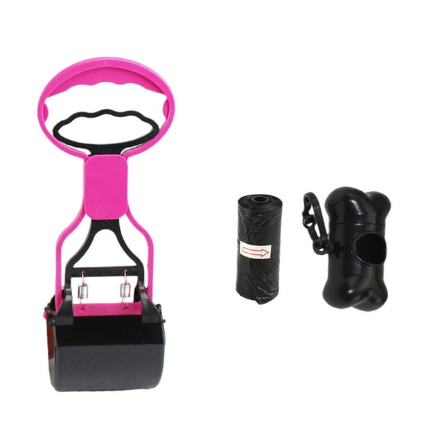 Methold Lindo recolector de inodoro para perros que evita que las heces se caigan del recolector de inodoro para mascotas, abrazadera para Suministros para perros Rosa trompeta