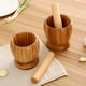 thumbnail image 3 of Juego De Cuencos De Molienda De Mortero, Mortero De Bambú Y Cuenco De Pedestal De Mortero, Olla Para Pugging De Ajo, Molinillo De Especias Y Pimienta, Herramientas De Cocina Yuarrent HA024422-01, 3 of 6