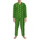 thumbnail image 3 of Fotbe Happy St. Patrick's Day Pijama de Hombre con Estampado de Manga Larga, Conjunto de 2 Piezas, Ropa de Dormir Suave y Cómoda con Bolsillos-Medium, 3 of 7