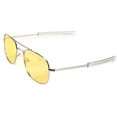 thumbnail image 1 of FEISEDY Mens Aviator Sunglasses Polarized Military Pilot Frame with Bayonet Temples B2623, 1 of 6
