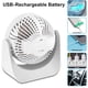 thumbnail image 2 of Mini Ventilador de Mesa USB con Batería Recargable - 3 Velocidades - Silencioso - USB - Fácil de Transportar - Blanco ER, 2 of 5