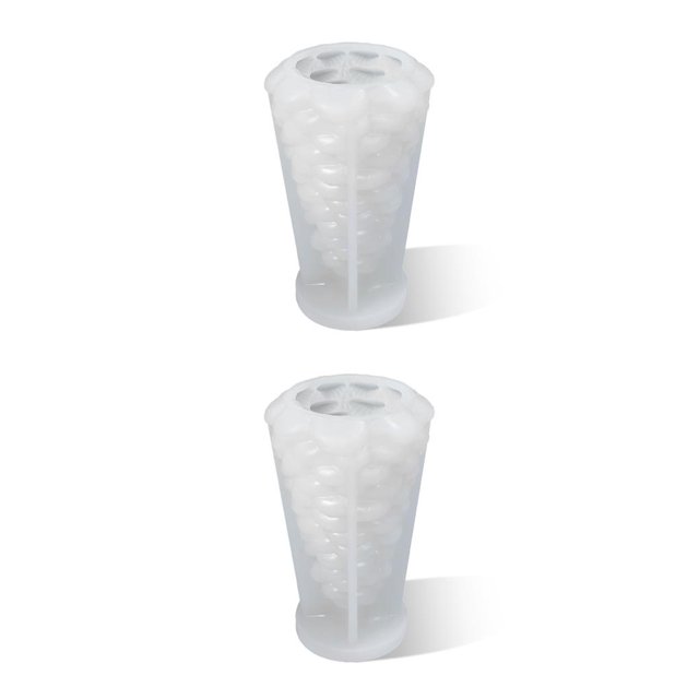 Naiovety Molde de silicona para velas, molde antiadherente para manualidades, suministros para manualidades DIY Tipo 4 2Conjunto