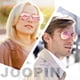 thumbnail image 2 of Gafas de Sol Joopin Polarizadas con Espejo Rosa Salmón, Protección UV400 y Montura Dorada, 2 of 6