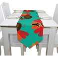 thumbnail image 4 of Rectangle Cute Thanksgiving Turkey Printed Table Runner 13x90in for Wedding Birthday Holiday, 4 of 5