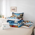 thumbnail image 6 of Castle Fairy 7-Piece Full Snowman Gingerbread Cartoon Bedding Set, 6 of 8