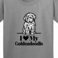 thumbnail image 4 of Inktastic I Love My Goldendoodle Dog Youth T-Shirt, 4 of 5