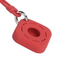 thumbnail image 2 of Funda protectora de silicona tipo cuadrado hueco con correa de mano para localizador IOS Rojo, 2 of 10