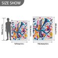 thumbnail image 6 of Yayeee Throw Blanket for Couch Soft Warm 60" x 80" Sofa Chair Bed Decoration, Musical Pattern, 6 of 7