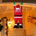 thumbnail image 4 of Sinhoon Christmas Outdoor Decoration,3.6 FT Hanging Santa Claus from Gutter or Roof/Chimney/Tree, 4 of 6