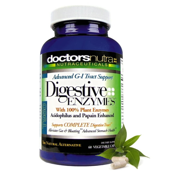 Digestive Aid Enzymes by Doctors Nutra Nutraceuticals - Natural GI Digestive Stomach Intestinal Support Supplement Advanced Tract 950